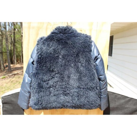 Girls J Crew Crewcuts Faux Fur Down Puffer Coat Size 8 GORGEOUS!! - Picture 13 of 16